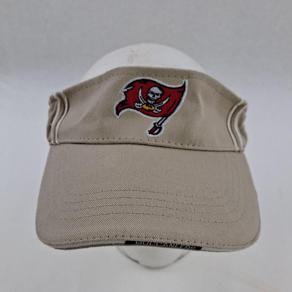 Tampa Bay Buccaneers Hat Visor Strap Back 7 1/4 Beige NFL Football Raymond James